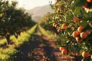 ai-generated-orange-farm-in-california-free-photo